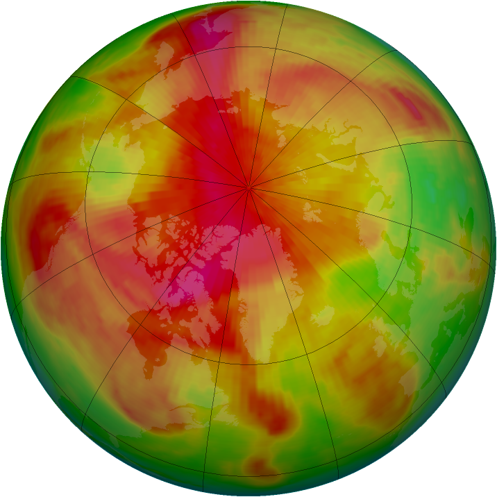 Arctic ozone map for 04 April 1982